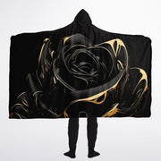 Golden Rose Hooded Blanket