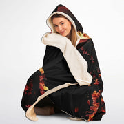 Blazing Butterfly Hooded Blanket