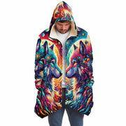 Galactic Spirit Wolf Hooded Cloak