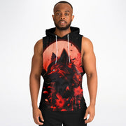 Crimson Wolf Sleeveless Hoodie