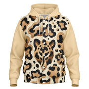 Leopard's Shadow Hooded Baseball Jacket