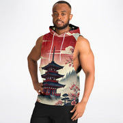 Sakura Serenity Sleeveless Hoodie