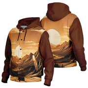 Golden Mesa Hooded Baseball Jacket