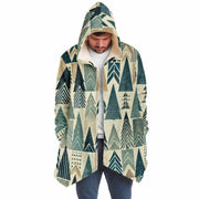 Tree Line Geometry Hooded Cloak