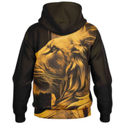 Golden Majesty Hooded Baseball Jacket