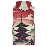 Sakura Serenity Sleeveless Hoodie