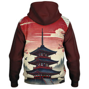 Pagoda Serenity Hooded Baseball Jacket