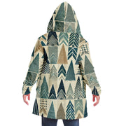 Tree Line Geometry Hooded Cloak