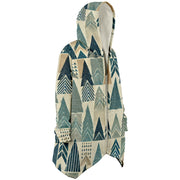 Tree Line Geometry Hooded Cloak