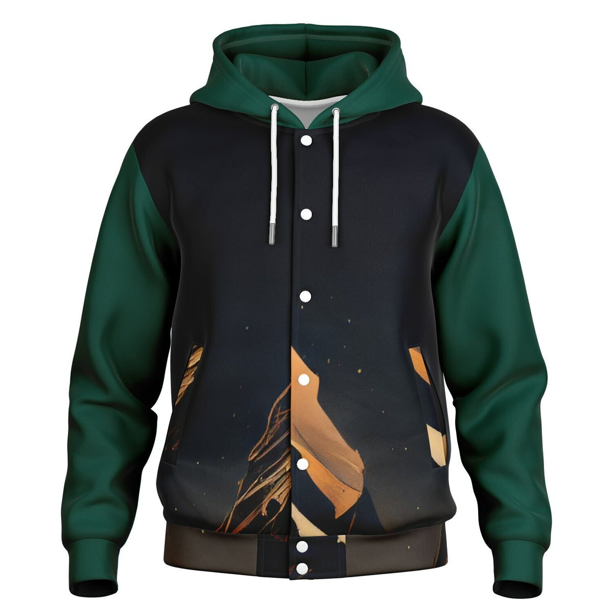 Ember Peak Hooded Baseball Jacket