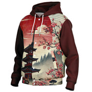 Pagoda Serenity Hooded Baseball Jacket