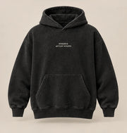 HOODED Afterhours Oversized Hoodie in washed black — product concept