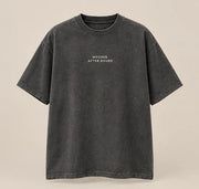HOODED Afterhours Oversized T-Shirt in charcoal — product concept