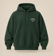 HOODED Field Oversized Hoodie in forest — product concept