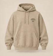 HOODED Field Oversized Hoodie in sand — product concept
