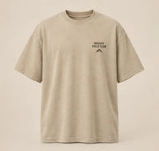 HOODED Field Oversized T-Shirt in sand — product concept