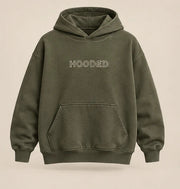 HOODED Outline Oversized Hoodie in olive — product concept