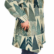 Tree Line Geometry Hooded Cloak