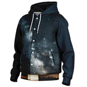Nebula Horizon Hooded Baseball Jacket