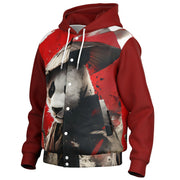 Panda Path Hooded Baseball Jacket