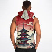 Sakura Serenity Sleeveless Hoodie