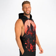 Crimson Wolf Sleeveless Hoodie