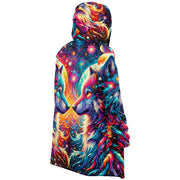 Galactic Spirit Wolf Hooded Cloak