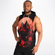 Crimson Wolf Sleeveless Hoodie