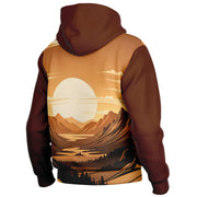 Golden Mesa Hooded Baseball Jacket