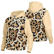 Leopard's Shadow Hooded Baseball Jacket