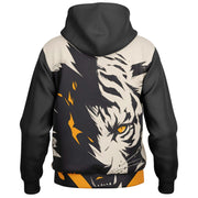 Tiger's Gaze Hooded Baseball Jacket