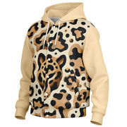 Leopard's Shadow Hooded Baseball Jacket