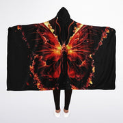 Blazing Butterfly Hooded Blanket