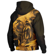 Golden Majesty Hooded Baseball Jacket