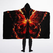 Blazing Butterfly Hooded Blanket