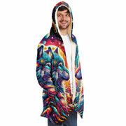 Galactic Spirit Wolf Hooded Cloak