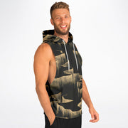 Golden Horizon Sleeveless Hoodie
