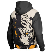 Tiger's Gaze Hooded Baseball Jacket
