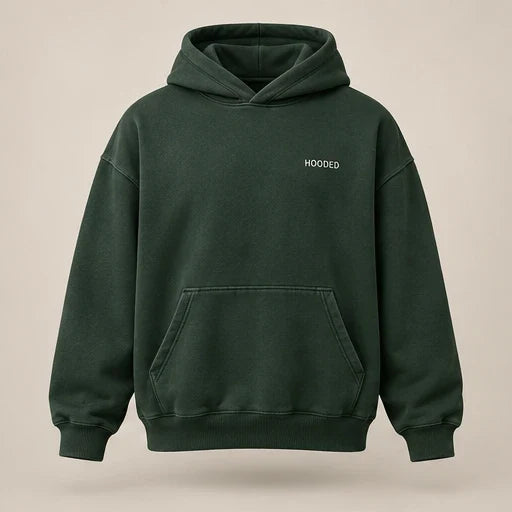 HOODED Everyday Oversized Hoodie in forest — product concept